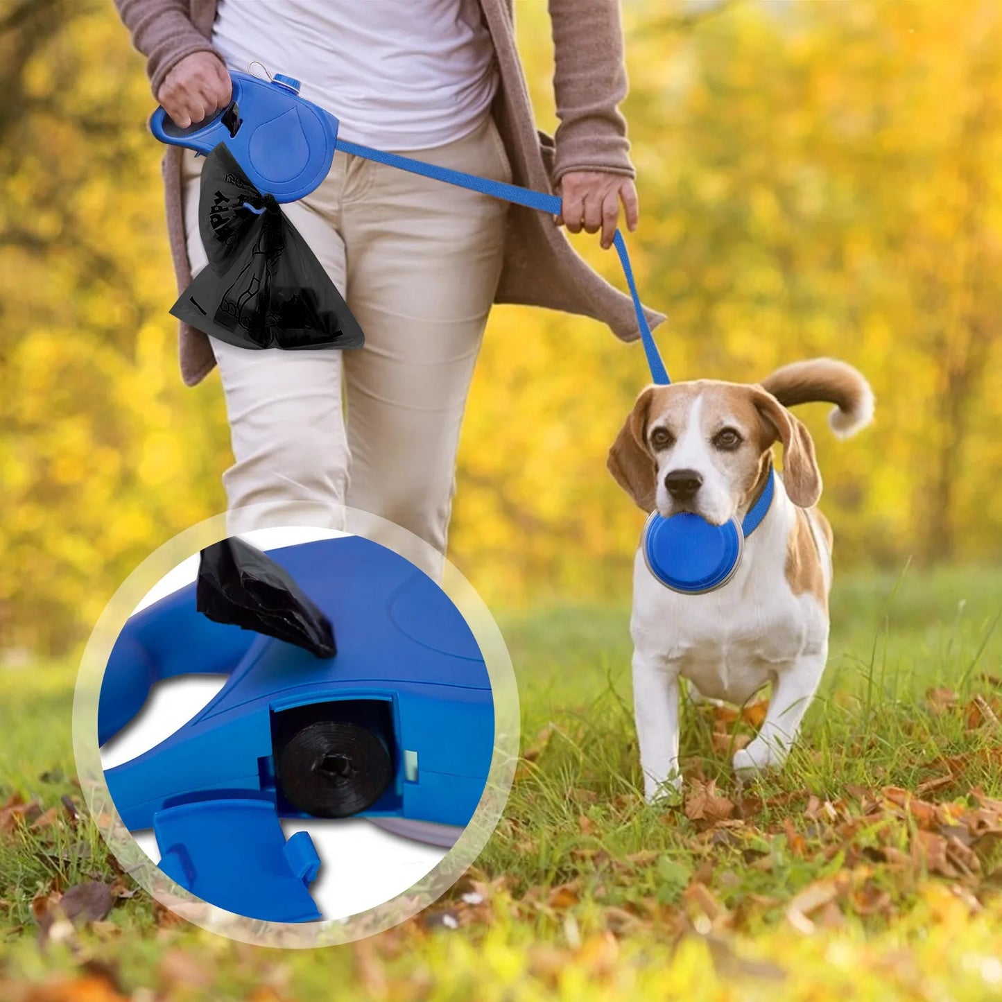 DogGo הפתרון העגול 3 ב- 1 המושלם לטיולים